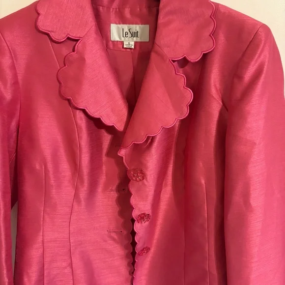 VTG Barbie Scalloped Satin Blazer 💕 - Picture 4 of 5